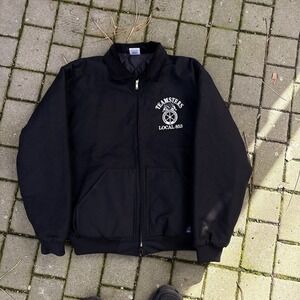 American Manufacturing Men's Detroit Canvas Work Jacket Zip Up Made in USA XL